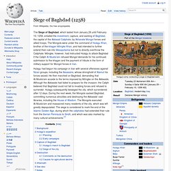 Siege of Baghdad (1258)