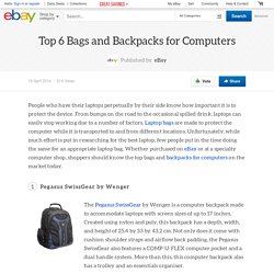 Top 6 Bags and Backpacks for Computers