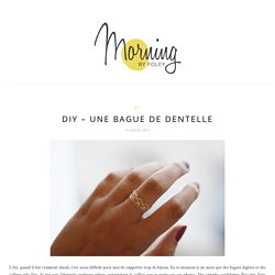 Une bague de dentelle