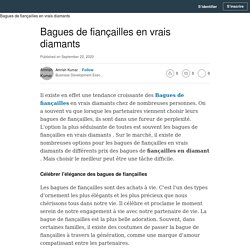 Bagues de fiançailles en vrais diamants