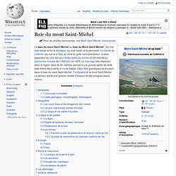 Baie du mont Saint-Michel