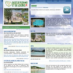 Les bases de loisirs d'Île-de-France
