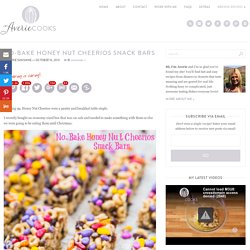No-Bake Honey Nut Cheerios Snack Bars
