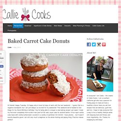 – Baked Carrot Cake Donuts