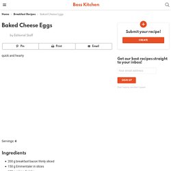 Baked Cheese Eggs - Boss Kitchen