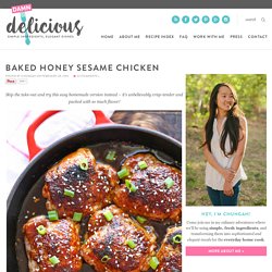 Baked Honey Sesame Chicken