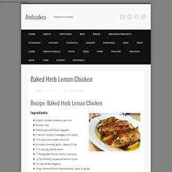 Baked Herb Lemon Chicken