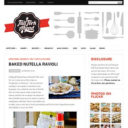 Baked Nutella Ravioli