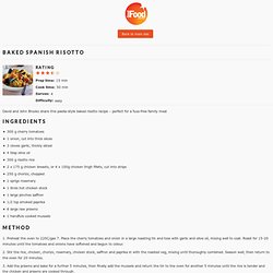 Baked Spanish risotto