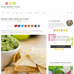 Baked Lime Tortilla Chips