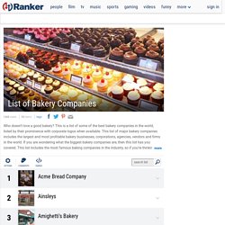 List of Top Bakery Firms