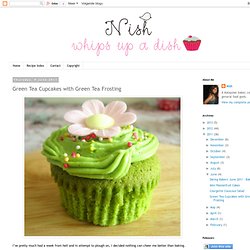 Green Tea Cupcakes with Green Tea Frosting