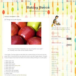 20 Things to do with Apples