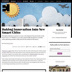 Baking Innovation Into New Smart Cities