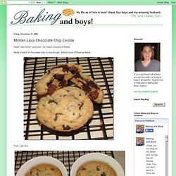 Molten Lava Chocolate Chip Cookie