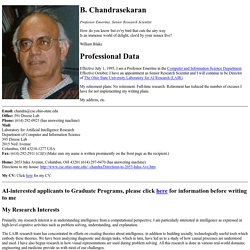 Balakrishnan Chandrasekaran