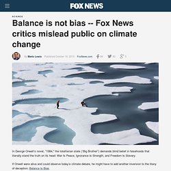 Fox News critics mislead public on climate change