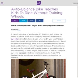 Auto-Balance Bike Teaches Kids To Ride Without Training Wheels