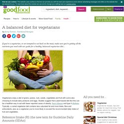 A balanced diet for vegetarians