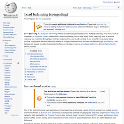 Load balancing (computing)