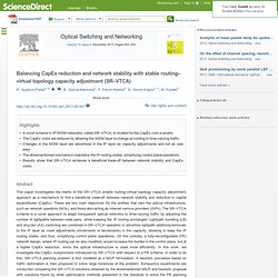 Balancing CapEx reduction and network stability with stable routing–virtual topology capacity adjustment (SR–VTCA)