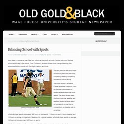 Balancing School with Sports