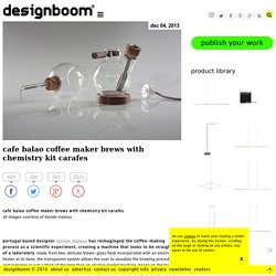 cafe balao coffee maker brews with chemistry kit carafes