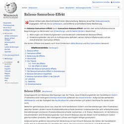 Balassa-Samuelson-Effekt