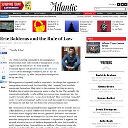 Eric Balderas and the Rule of Law - National