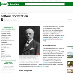 The Balfour Declaration, 1917 (History and Full Text)