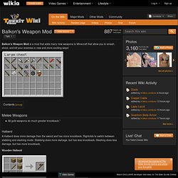 Balkon's Weapon Mod - The Tekkit Classic Wiki