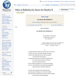 Odes et Ballades/Le Sacre de Charles X - Wikisource