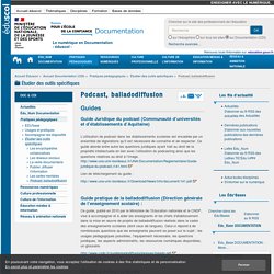 Podcast, balladodiffusion — Documentation (CDI)