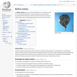Ballon solaire