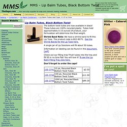 MMS - MMS - Lip Balm Tubes, Black Bottom Twist