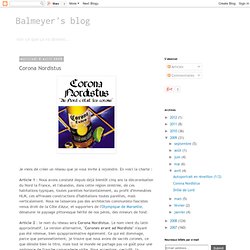 Balmeyer's blog: Corona Nordistus