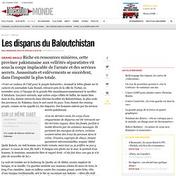 Les disparus du Baloutchistan