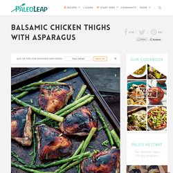 Balsamic Chicken Thighs with Asparagus