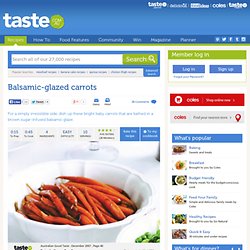 Balsamic-glazed Carrots Recipe