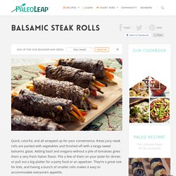 Balsamic Steak Rolls