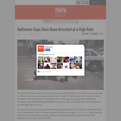 Baltimore Cops Have Been Arrested at a High Rate