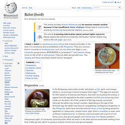Balut (egg)