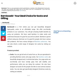 Bamboozld- Your ideal Choice for Socks and Gifting