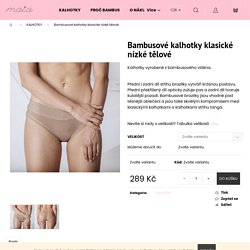 Bambusové kalhotky klasické nízké tělové - Maïa