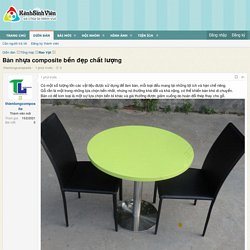 Bàn nhựa composite bền đẹp chất lượng