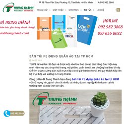 Bán Túi PE Đựng Quần Áo Tại TP HCM - Baobitrungthanh.com