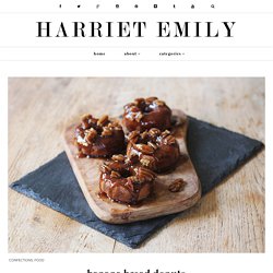 banana bread donuts - Harriet Emily