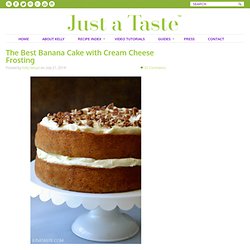 The Best Banana Cake with Cream Cheese Frosting