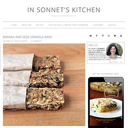 For the Love of Food: Banana & Seed Granola Bars