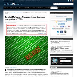 Emotet Malware - Nouveau trojan bancaire compatible HTTPS